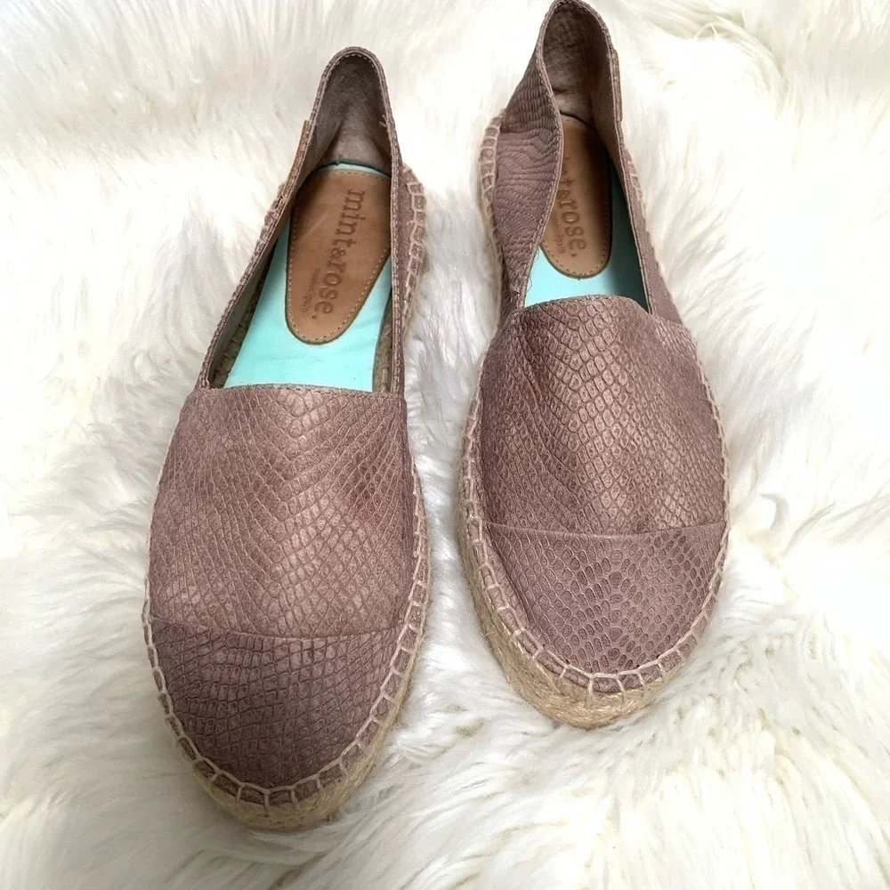 Snakeskin MINT&ROSE Espadrilles